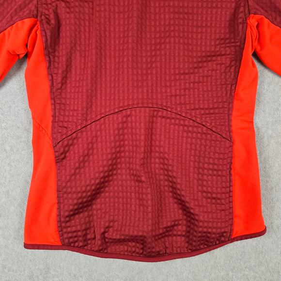 Nike Jacket Womens Size Small Sphere Thermal Burgandy Orange Full Zip - Picture 9 of 16